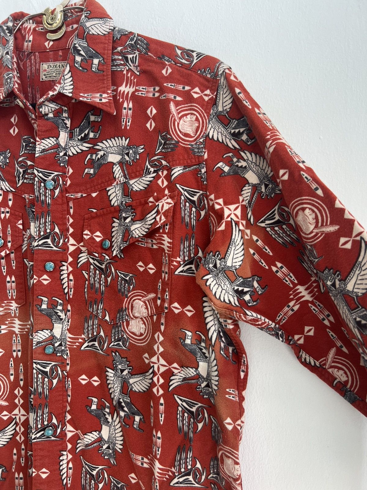 Buzz Rickson's × Indian Motorcycle × Toyo Enterprises Indian Motorcycle Native Ancient Egypt Turquoise Western Jkt Size US L / EU 52-54 / 3 - 9 Thumbnail