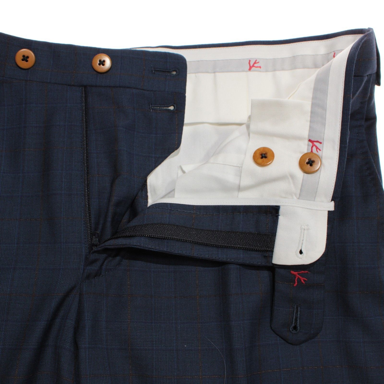 Isaia isaia New with tags Dress Pants Size 34 US In Blue Size US 34 / EU 50 - 3 Thumbnail