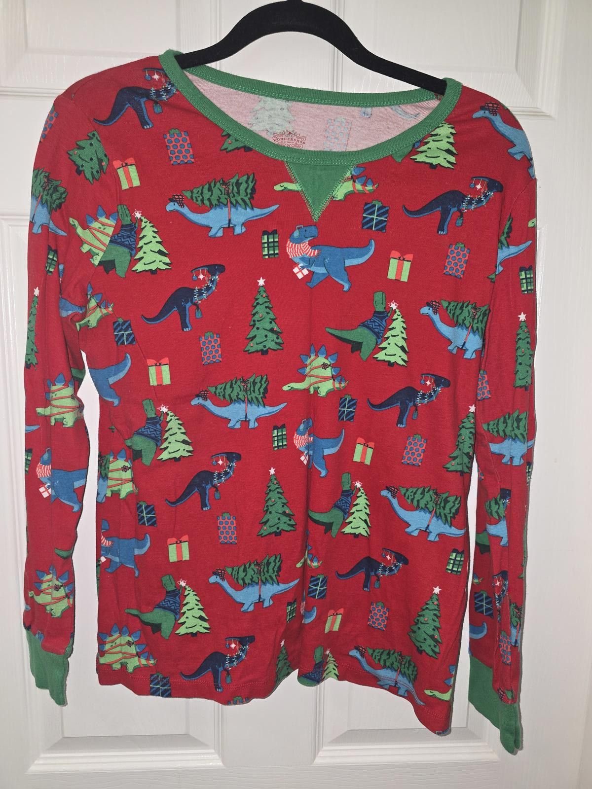 Wonderlooper Unisex Red Dinosaur Print Pajama Set Size ONE SIZE - 2 Thumbnail