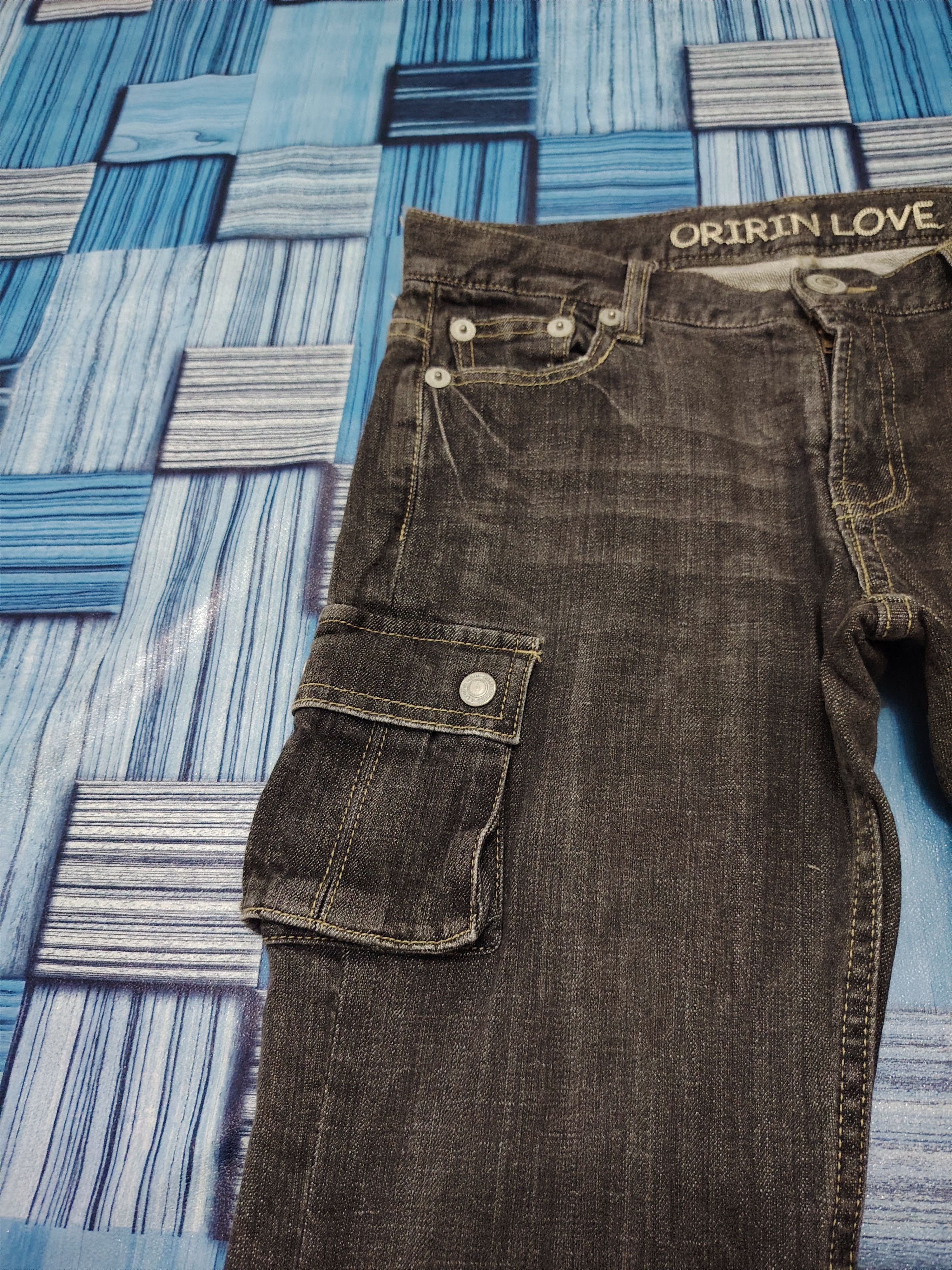 If Six Was Nine Japan Oririn Love Black Jeans Flared Distressed Jeans Size US 30 / EU 46 - 7 Thumbnail