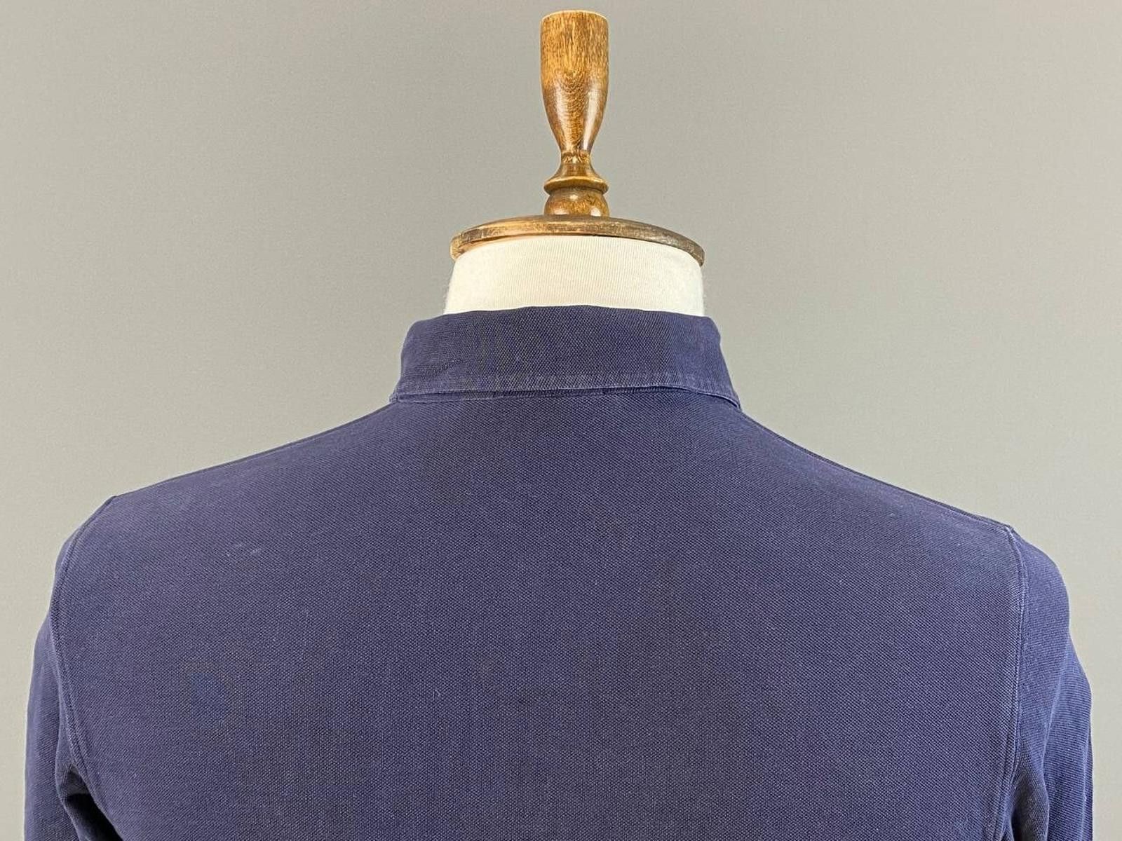 Designer Hackett London Blue #1 Elbow Patches Polo Shirt Size XS Size US XS / EU 42 / 0 - 10 Thumbnail