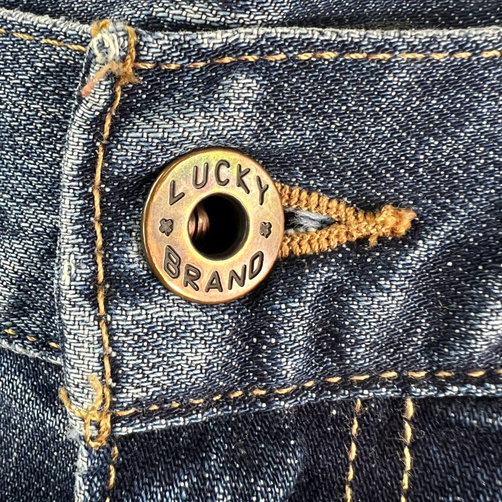 Lucky Brand Lucky Brand 410 Jeans Mens Slim Straight 40 Blue 90s Logo USA 5-Pocket Denim Regular Fit High Rise Straight Leg 30in Inseam Size US 40 / EU 56 - 5 Thumbnail