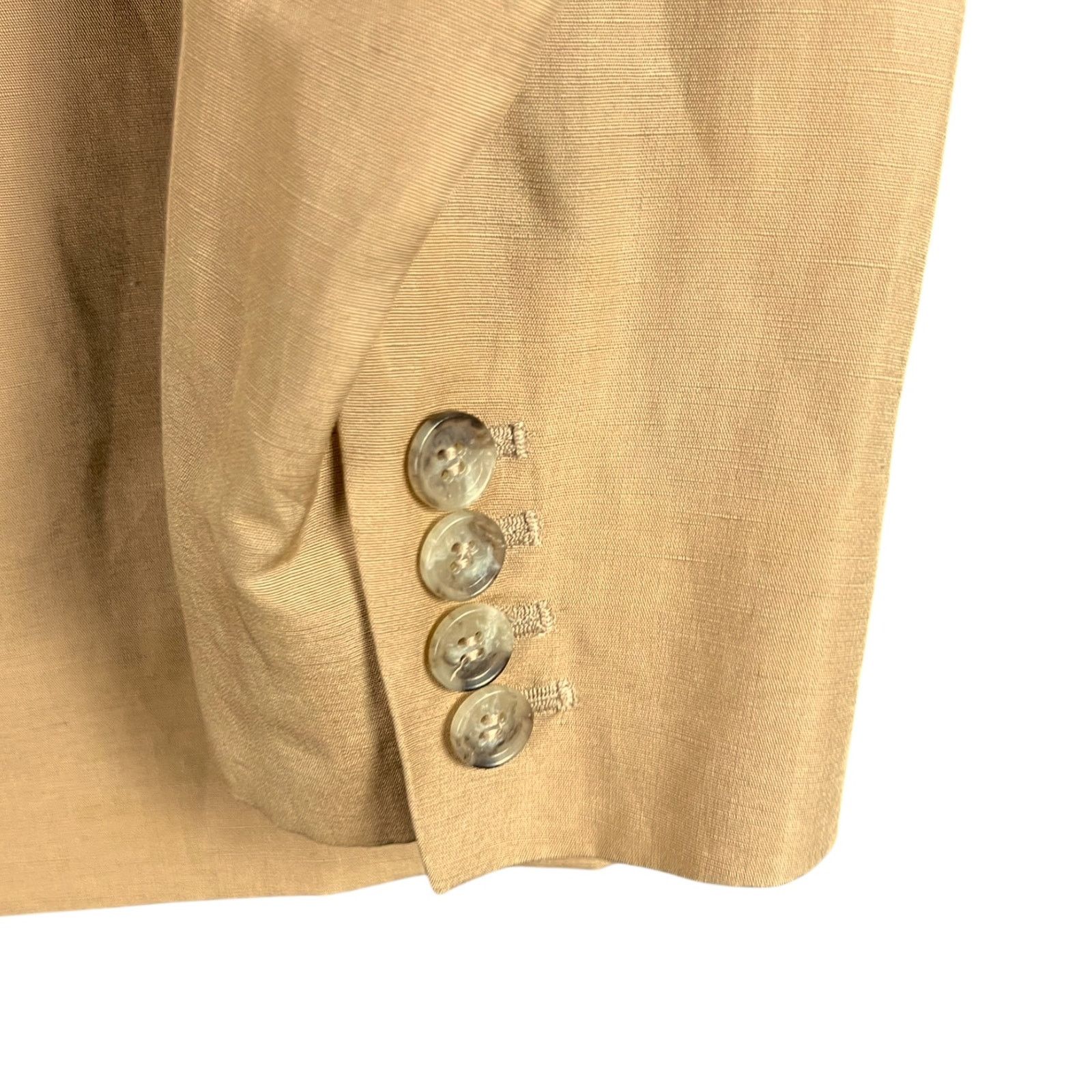 Cos COS Tan Linen Blend Blazer Women's Size 2 $190 NWT Career Size XS / US 0-2 / IT 36-38 - 4 Thumbnail