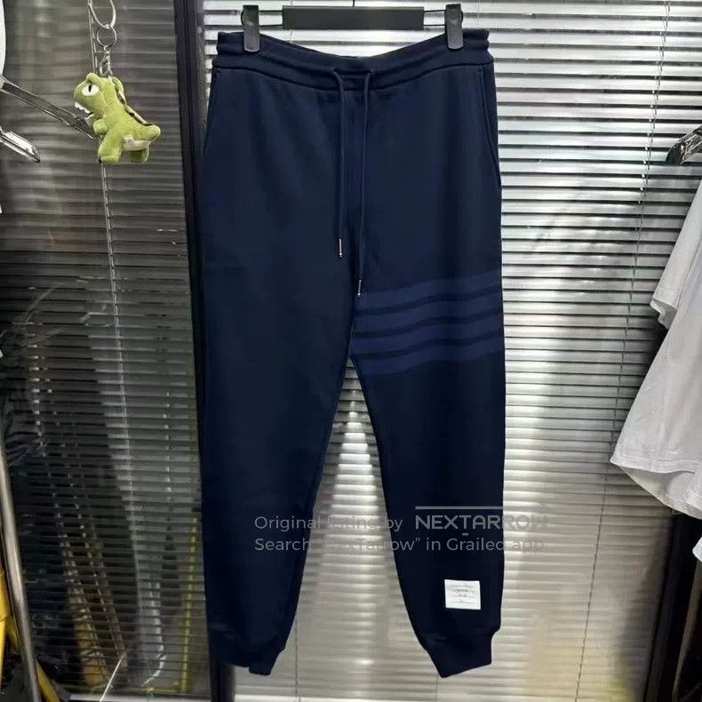 Thom Browne Thom Browne size 1 Black-Blue Fleece Pants Size US 27 - 1 Thumbnail