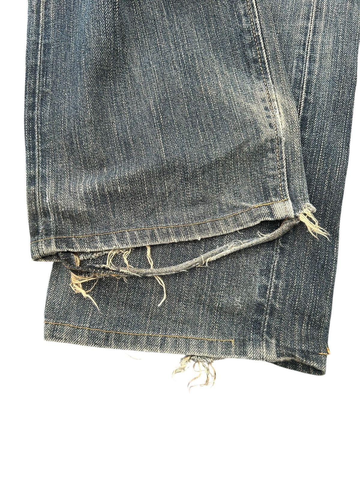Japanese Brand × Kapital × Vintage Vintage Edwin Selvedge Distressed Denim Jeans Size US 32 / EU 48 - 5 Thumbnail