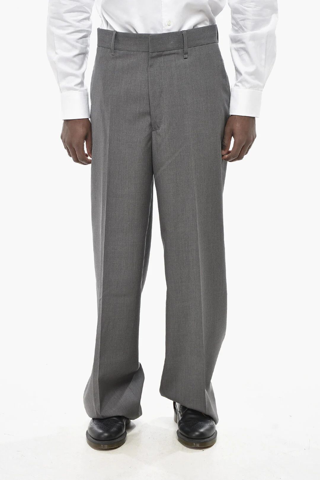Givenchy og1mm0326 Pure Wool 4-Pocket Pant in Grey Size US 34 / EU 50 - 1 Thumbnail