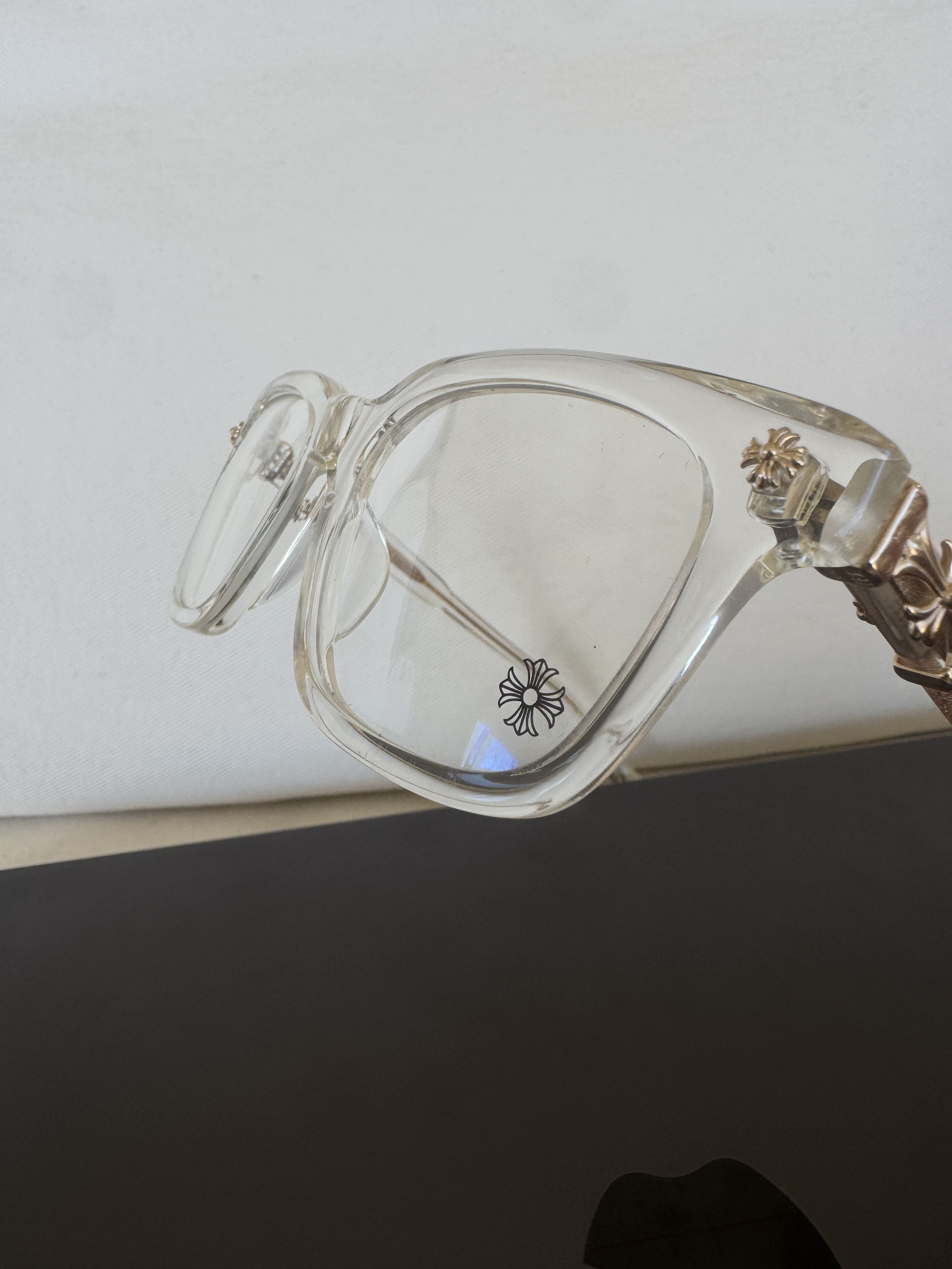 Chrome Hearts CHROME HEARTS COX UCKER GLASSES WITH GOLD HARDWARE Size ONE SIZE - 22 Thumbnail