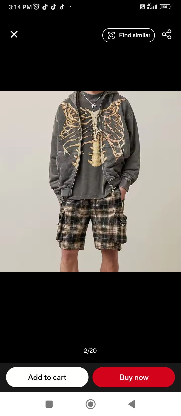 Japanese Brand × Vintage Hoodie Top Y2K Grunch Anime Size US M / EU 48-50 / 2 - 5 Thumbnail
