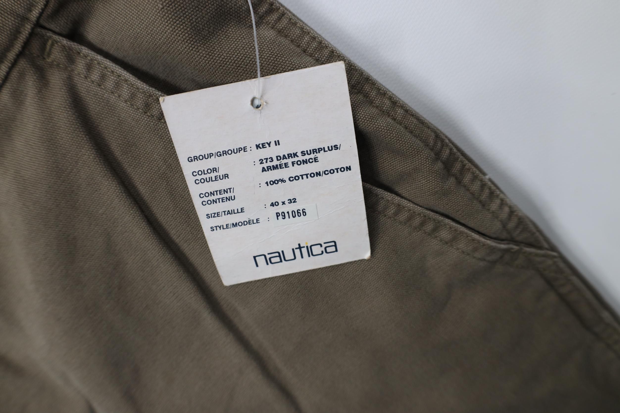 Nautica Deadstock Vintage 90s Nautica Wide Leg Double Knee Pants Size US 40 / EU 56 - 7 Thumbnail