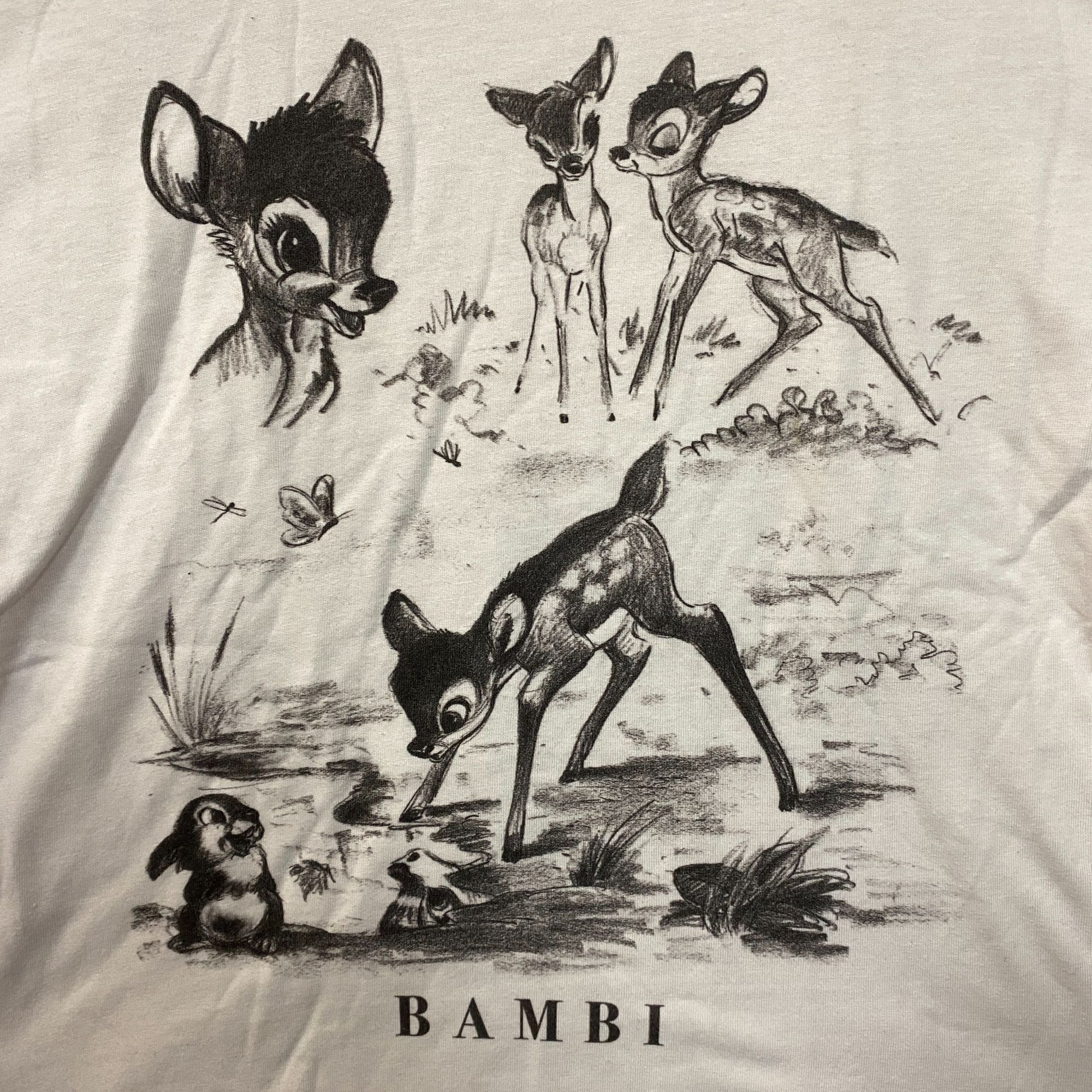 Disney Disney Bambi and Friends Faline and Thumper Sketch Crop Top Size S / US 4 / IT 40 - 2 Thumbnail
