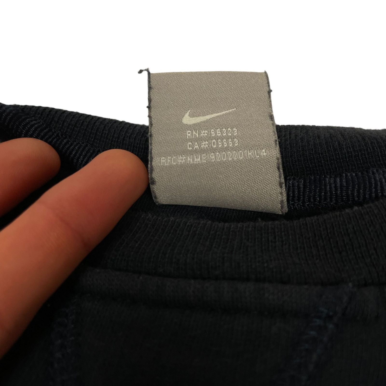 Nike × Vintage Vintage Nike Mens blue Spellout Fleece Lined Sweatshirt 2XL Size US XXL / EU 58 / 5 - 9 Thumbnail