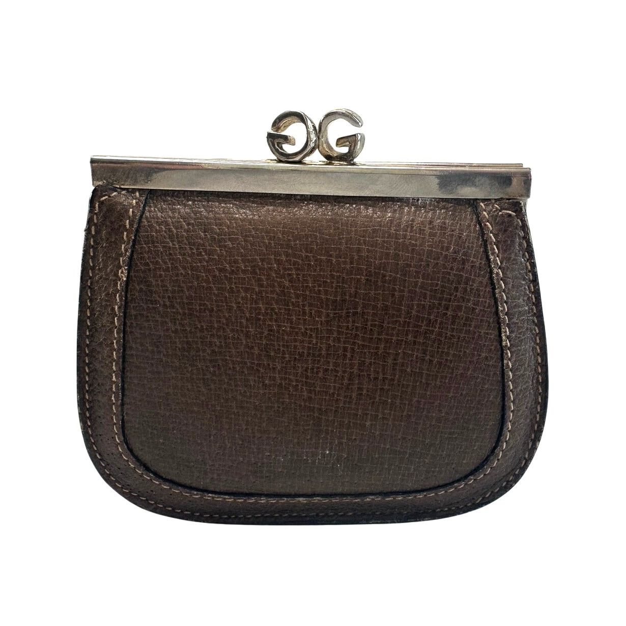 Gucci Gucci GG Kiss Lock Coin Pouch - Great Vintage Gucci Find! Size ONE SIZE - 1 Thumbnail