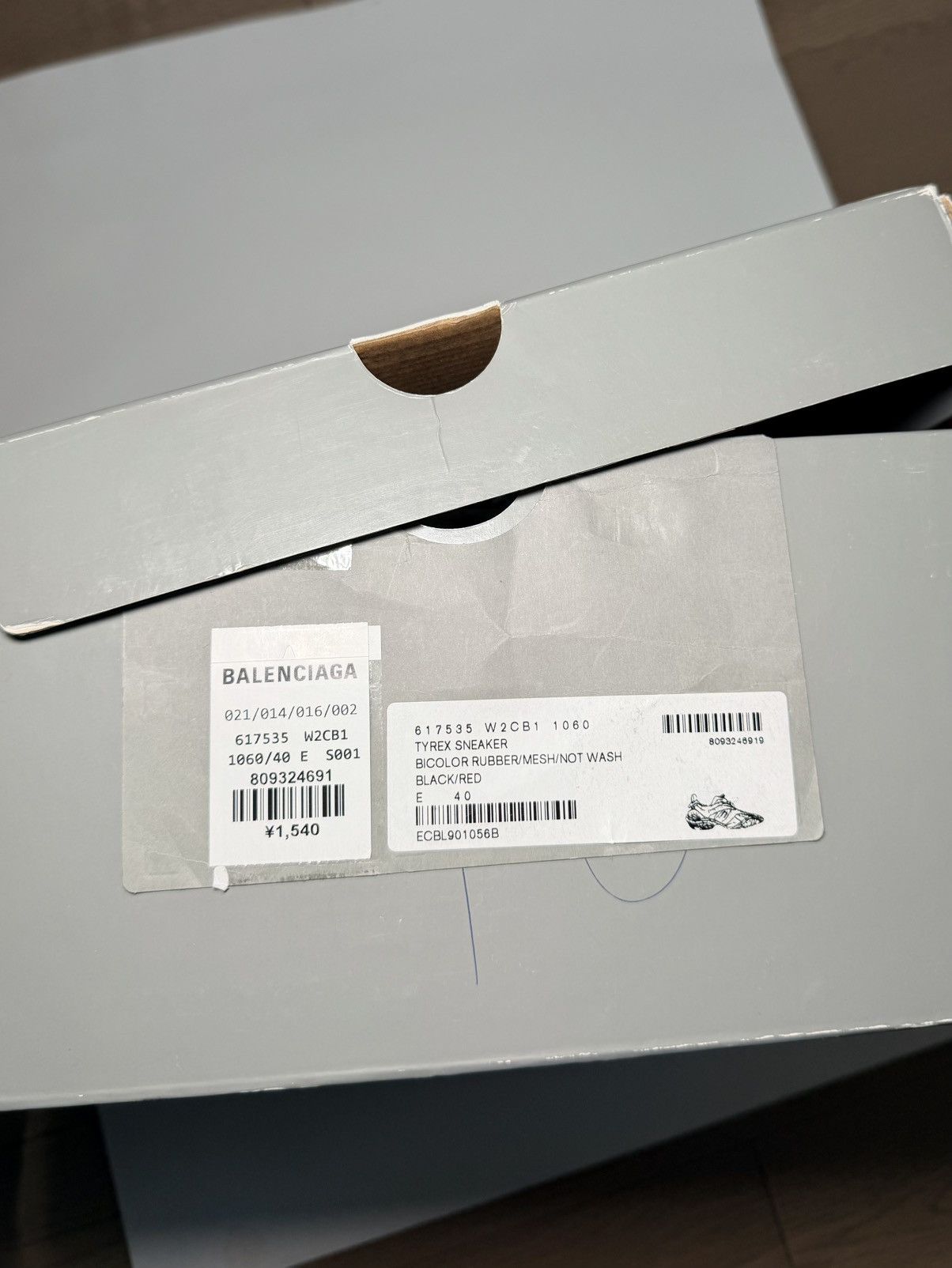 Balenciaga Balenciaga Tyrex Low Black Red 40 Rare 617517W2CB11060 Size US 10 / IT 40 - 10 Thumbnail