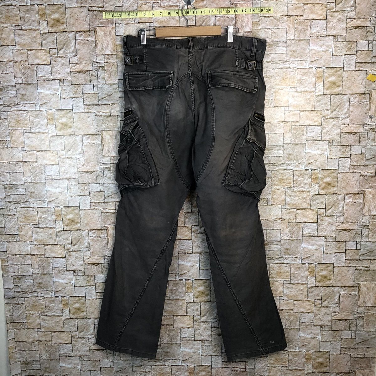 Japanese Brand Flash Report Brown Cargo Multipocket Pants #A351 Size US 34 / EU 50 - 16 Thumbnail