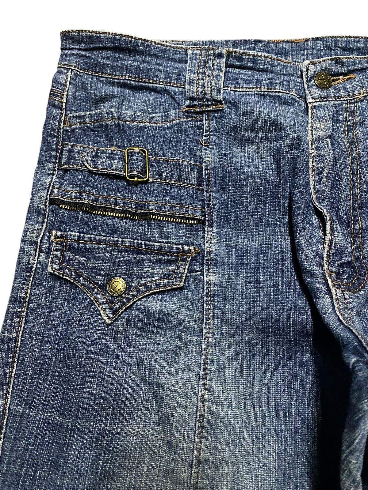 Japanese Brand Japanese Brand Advantage Blue Wash Baggy Jeans Size US 33 - 6 Thumbnail