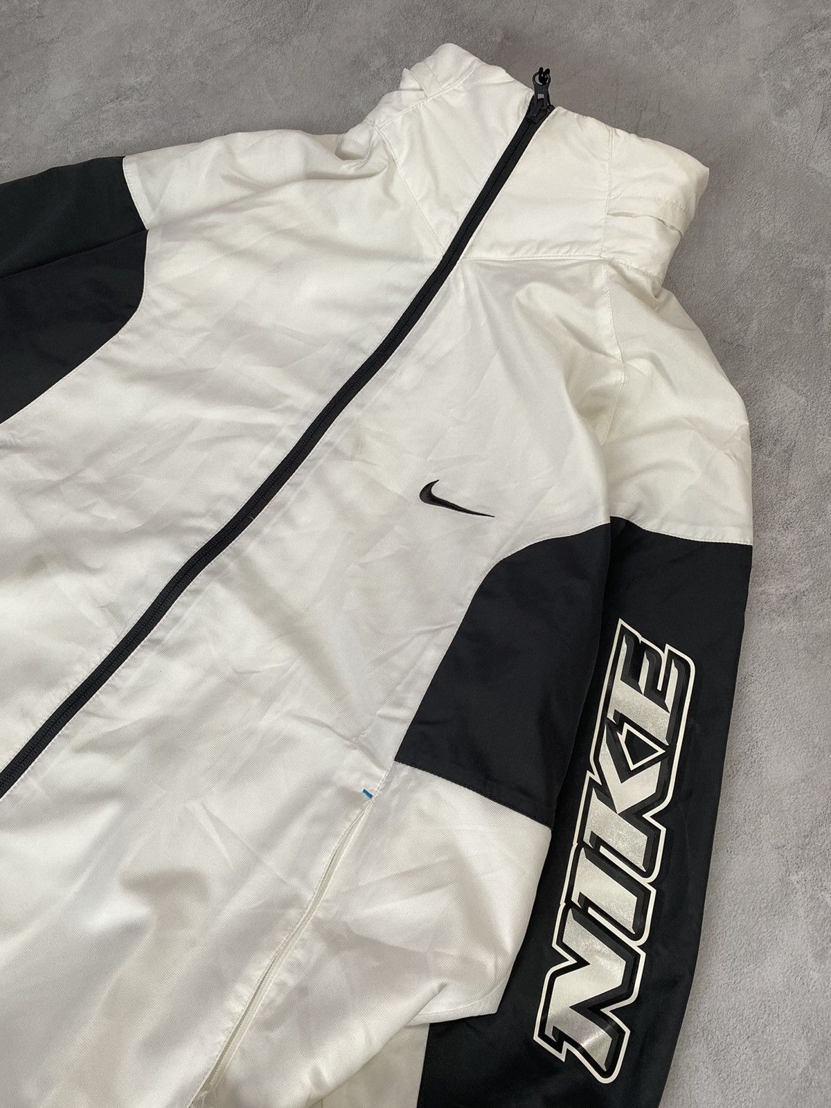 Nike 👁️ Zip Up Hoodie Jacket Nike Big Logo Swoosh Size US XL / EU 56 / 4 - 3 Thumbnail