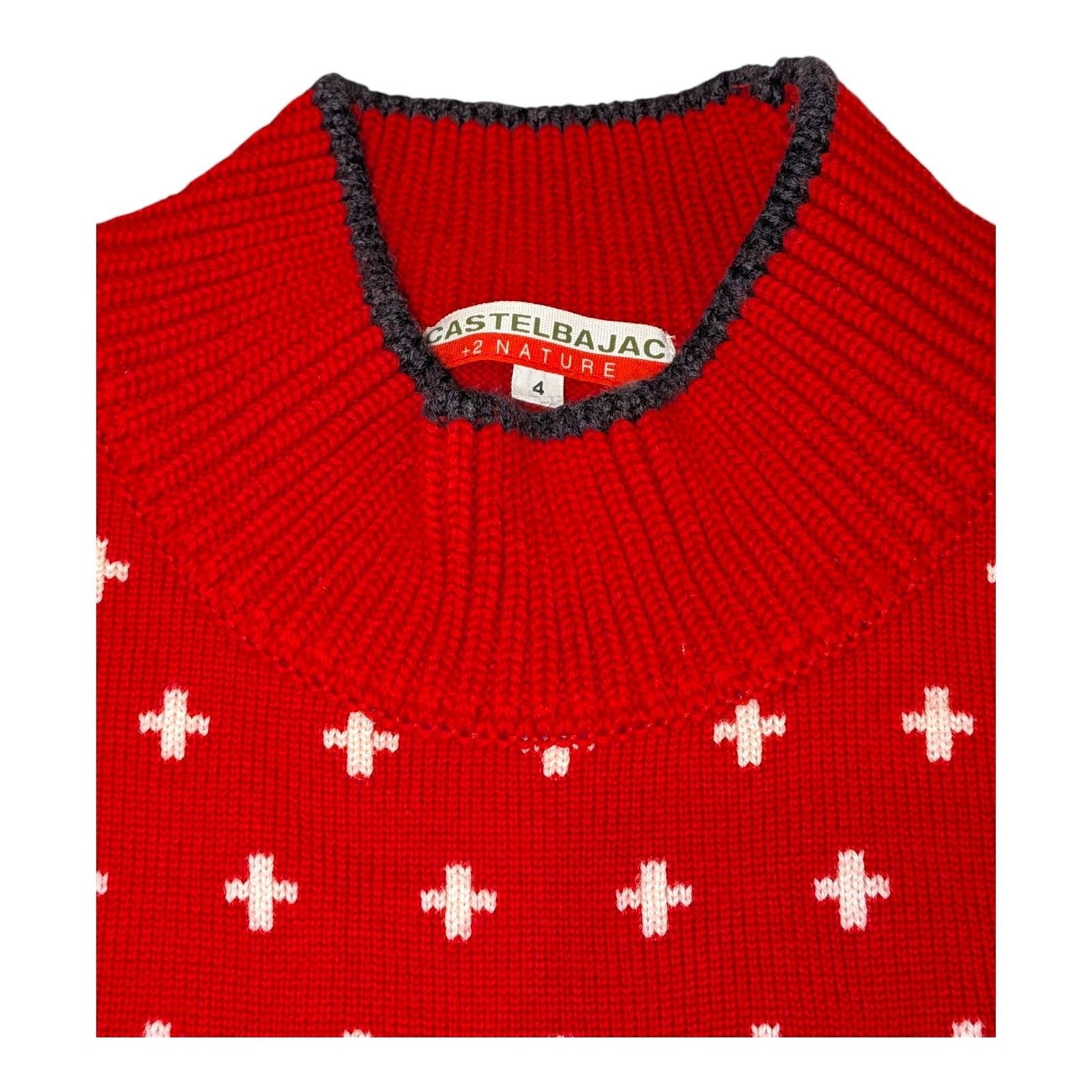 Jean Charles De Castelbajac Vintage 90s Castelbajac Polar Bear Christmas Wool Sweater Size US L / EU 52-54 / 3 - 10 Thumbnail