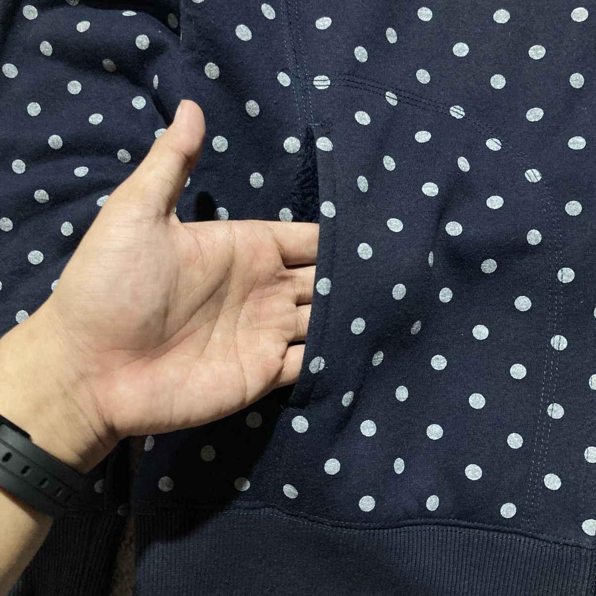 Japanese Brand 2000s GU Polkadot Motif Fur Ziphoodie Navy Lgb Ifsixwasnine Size US M / EU 48-50 / 2 - 8 Thumbnail