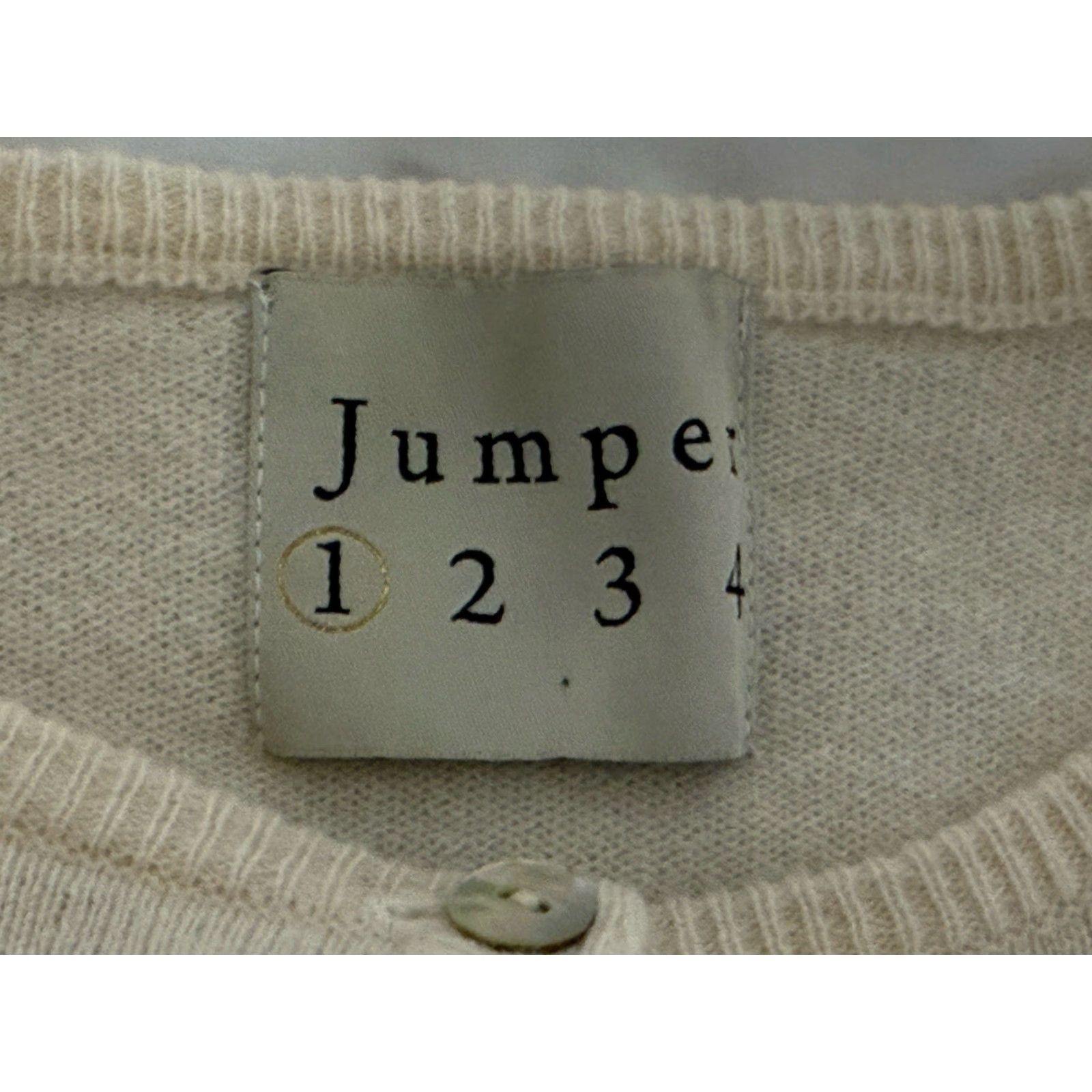Vintage VINTAGE Jumper 1234 Cashmere Cardigan Women UK 6/8 Cream Size M / US 6-8 / IT 42-44 - 4 Thumbnail