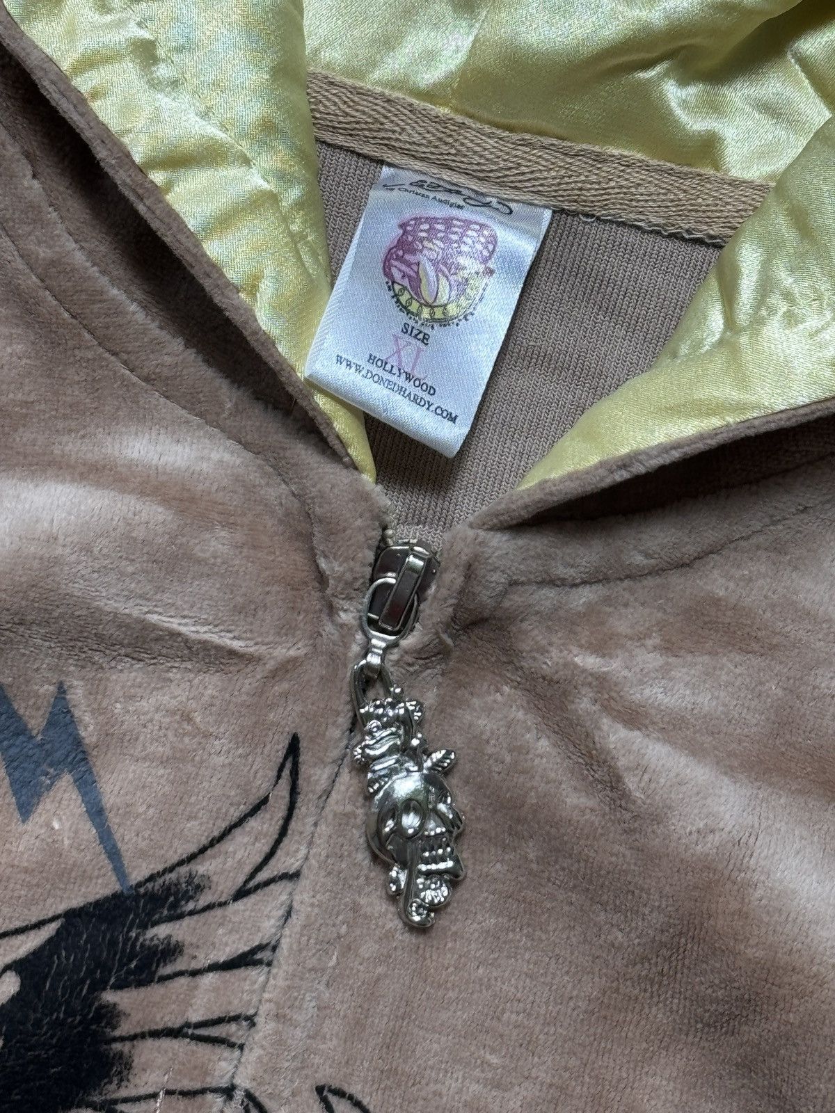 Ed Hardy VINTAGE ED HARDY VELOUR PRINTED 2000s TRACKSUIT SET Size M / US 6-8 / IT 42-44 - 7 Thumbnail
