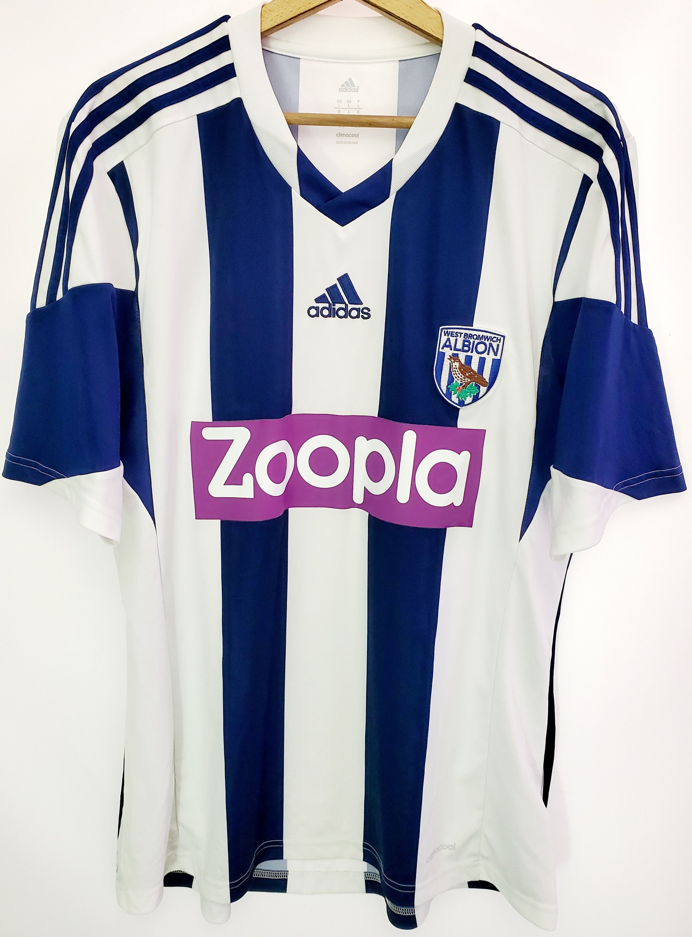 Adidas WEST BROMWICH JERSEY 2013 2014 HOME Jersey perfect condition Size US L / EU 52-54 / 3 - 1 Thumbnail