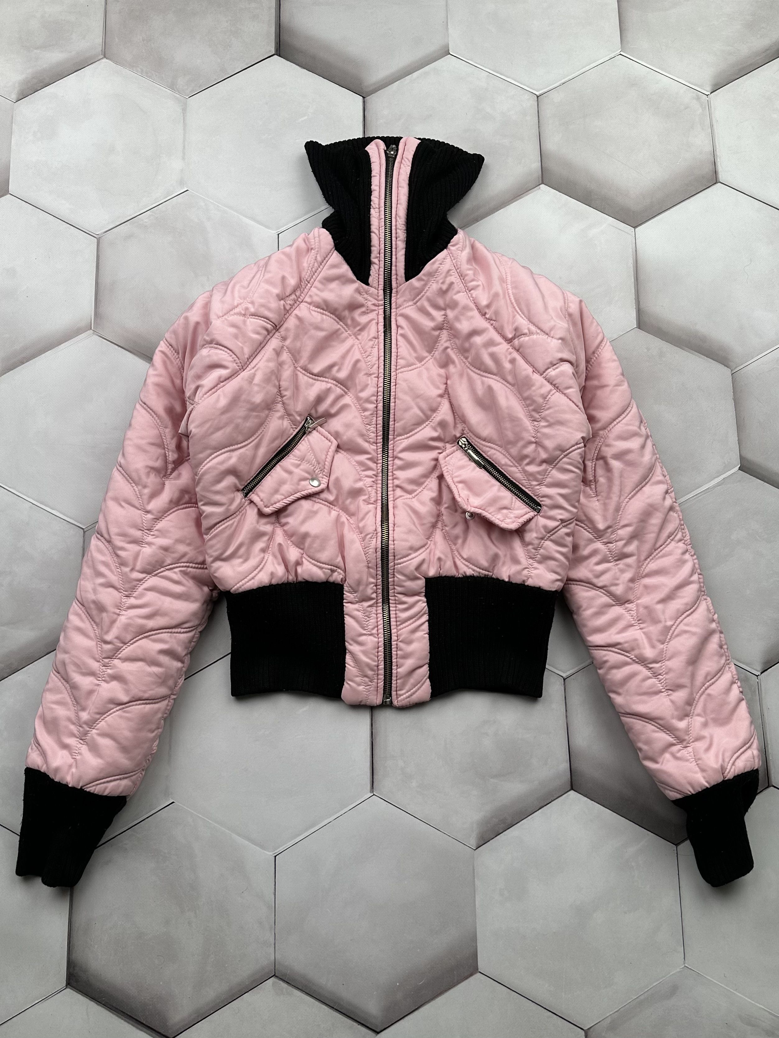 image of Avant Garde Vintage Cropped Jacket in Pink, Women's (Size XS)