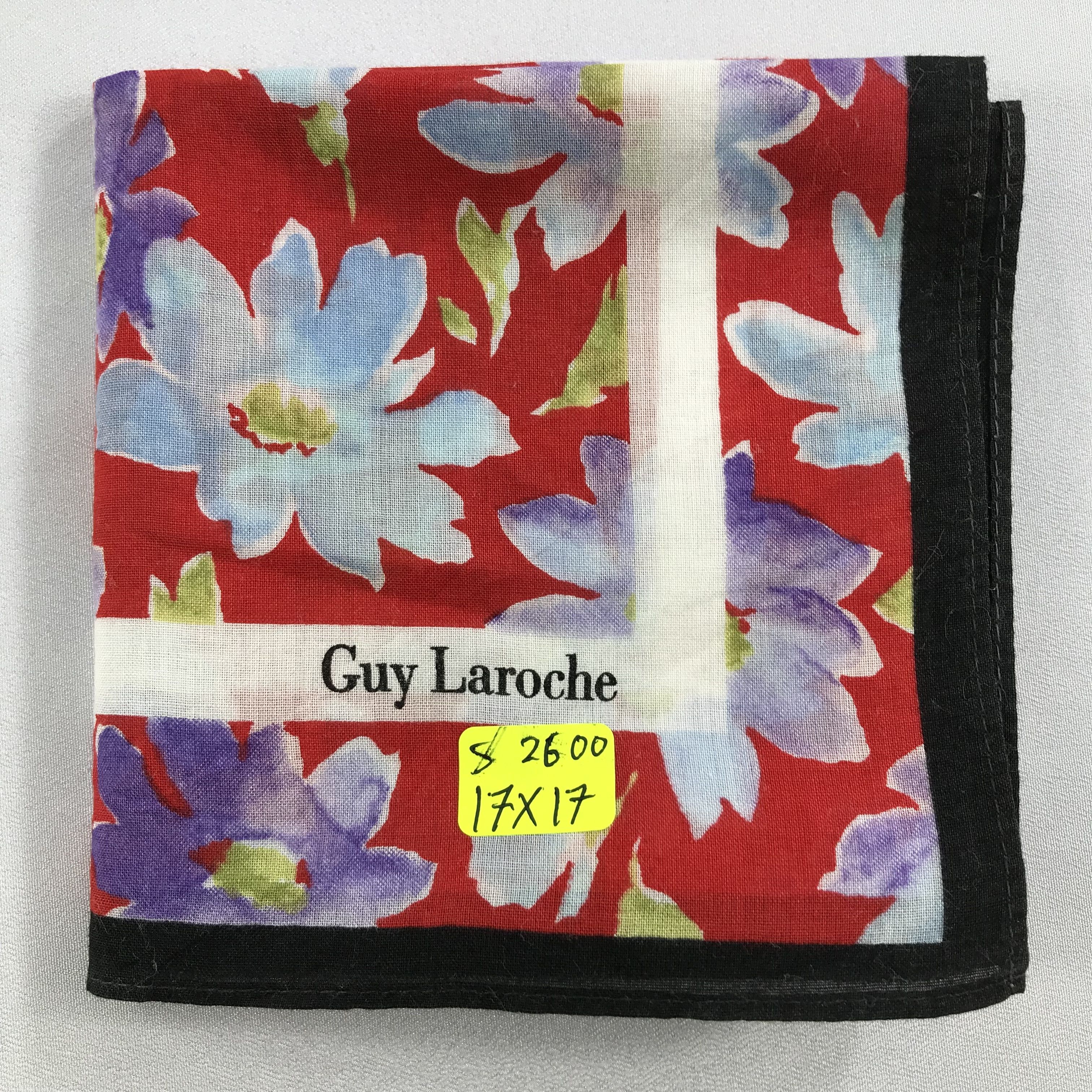 Guy Laroche × Vintage Guy Laroche Bandana / Handkerchief / Neckerchief - S2600 Size ONE SIZE - 5 Thumbnail