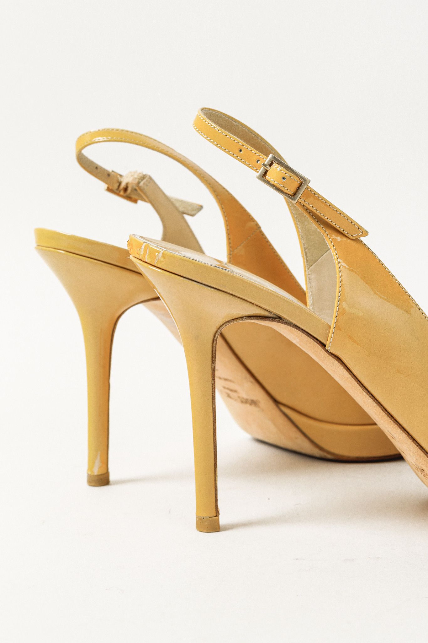 Jimmy Choo Jimmy Choo Nova Patent Platform Peep Toe Slingback Sandals Size US 8 / IT 38 - 9 Thumbnail