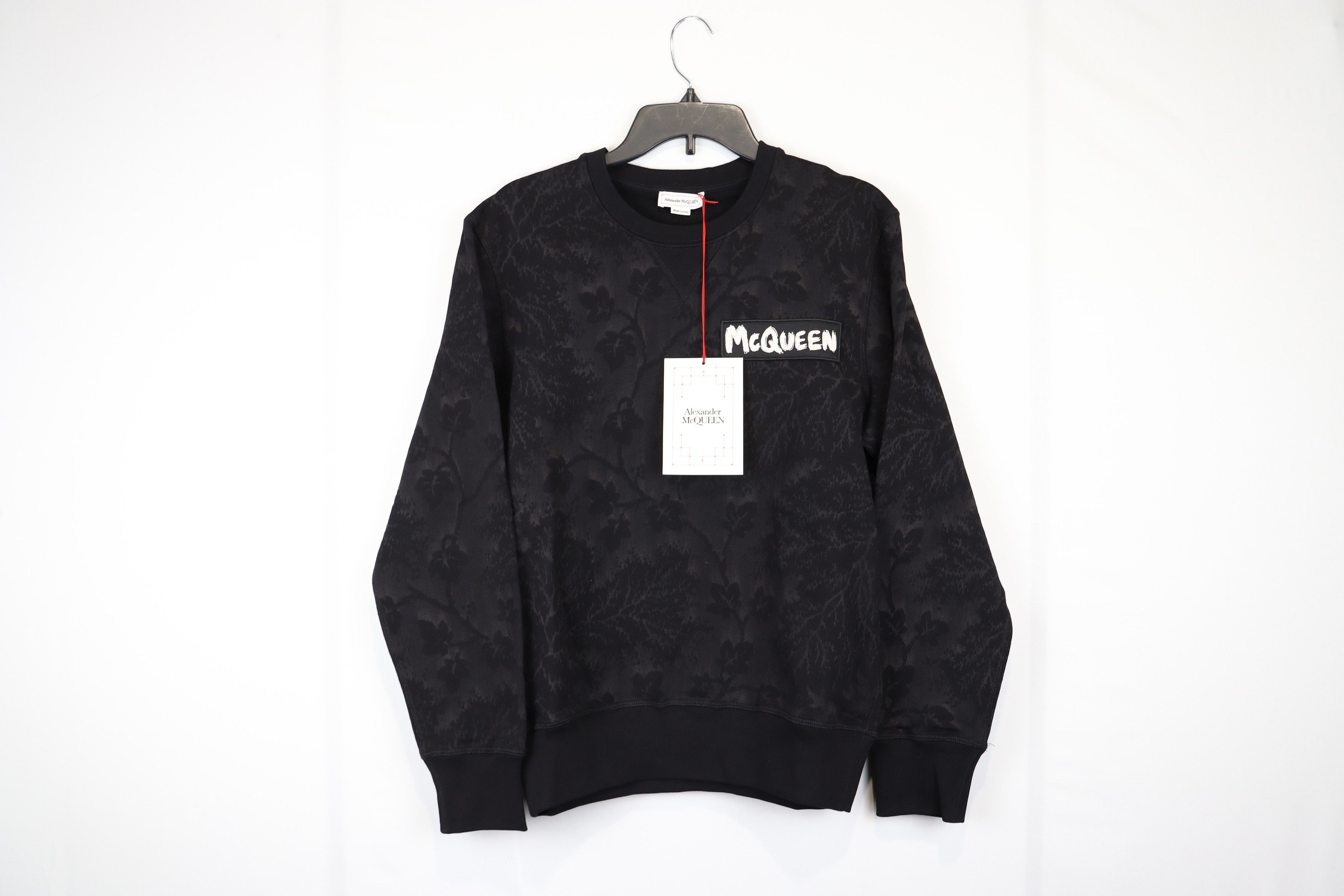 image of Alexander Mcqueen O1Rshd10124 Sweatshirt In Black, Men's (Size Medium)