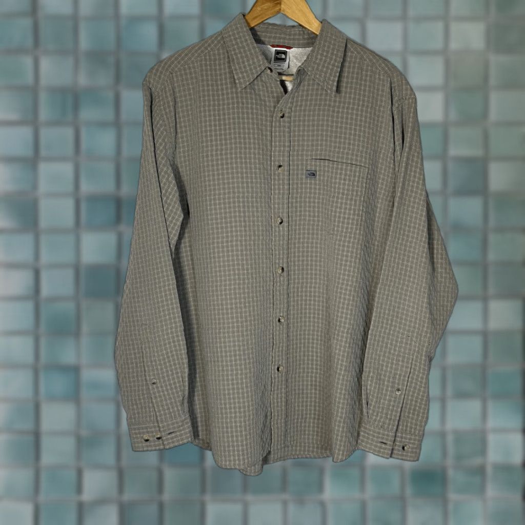 The North Face North Face Men’s Long Sleeve Button-Down Tan Black Plaid Shirt M Men’s Medium Tan Plaid Shirt Size US M / EU 48-50 / 2 - 1 Thumbnail