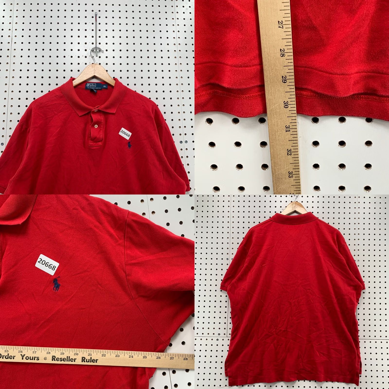 Polo Ralph Lauren Polo Ralph Lauren Polo Shirt Red Adult Mens XL Short Sleeve Fits 26x30 Pony Size US XL / EU 56 / 4 - 9 Thumbnail