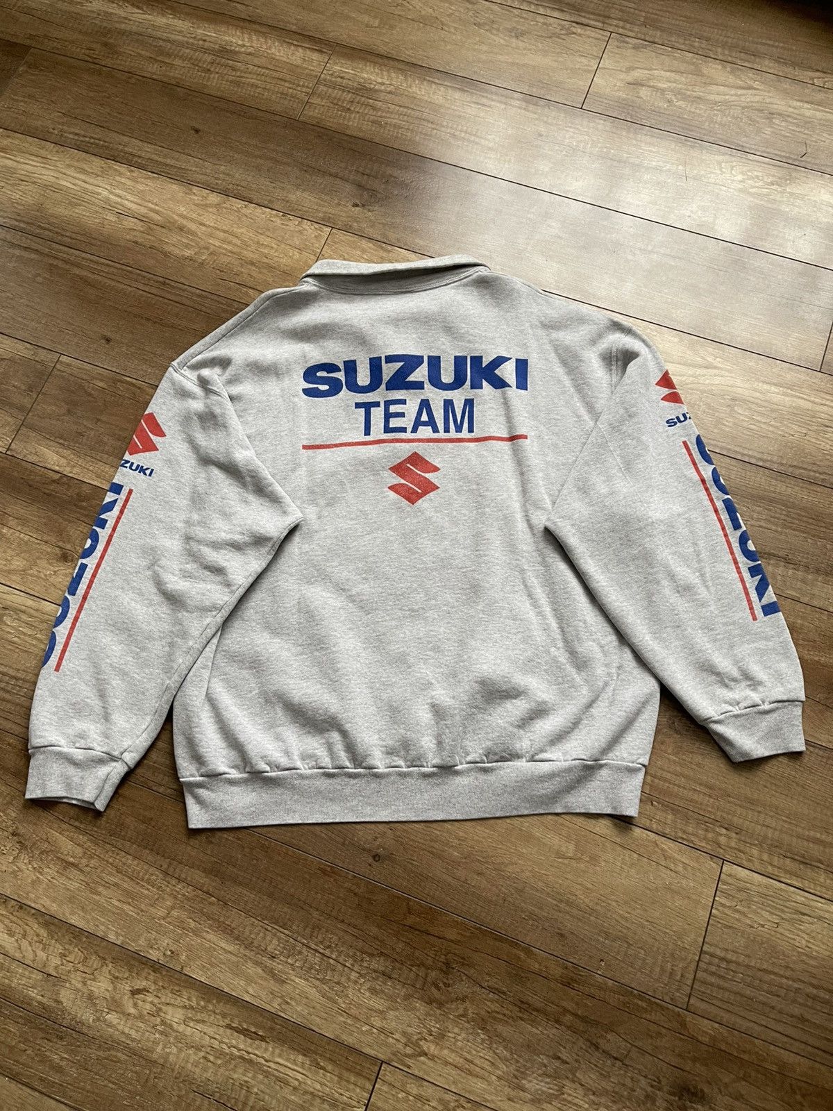 Other Suzuki Team Vintage Racing 1/4 Zip Sweatshirt 90s Size US XXL / EU 58 / 5 - 6 Thumbnail