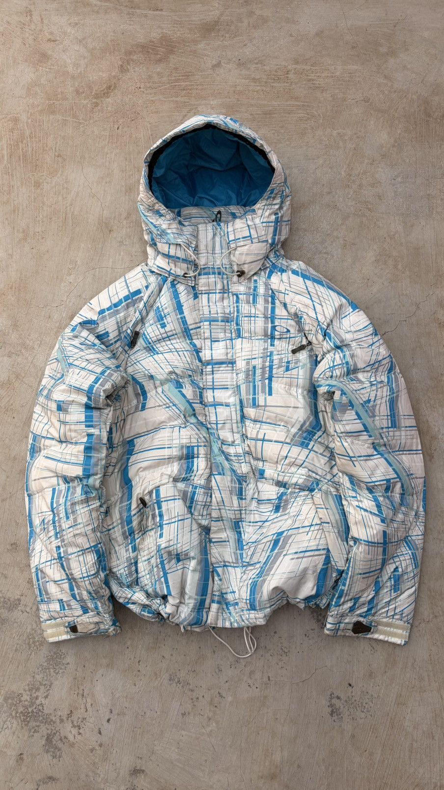 Oakley 00s Oakley Down Geometric Pattern Magnetic Closure Jacket Size US S / EU 44-46 / 1 - 6 Thumbnail