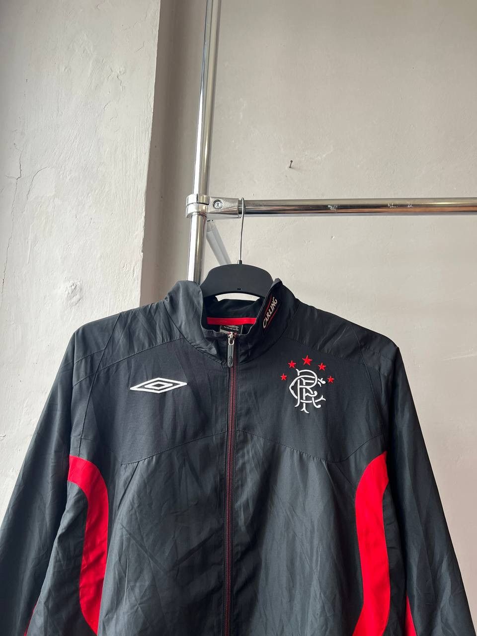 Umbro 2009/10 RANGERS GLASGOW TRAINING SOCCER TRACK ZIP JACKET SZM Size US M / EU 48-50 / 2 - 3 Thumbnail
