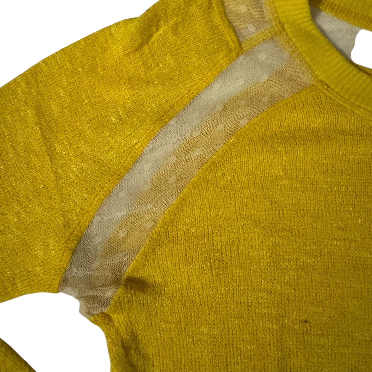 Other Harlowe & Graham Yellow Lace Accent Retro Sweater Medium Size M / US 6-8 / IT 42-44 - 7 Thumbnail