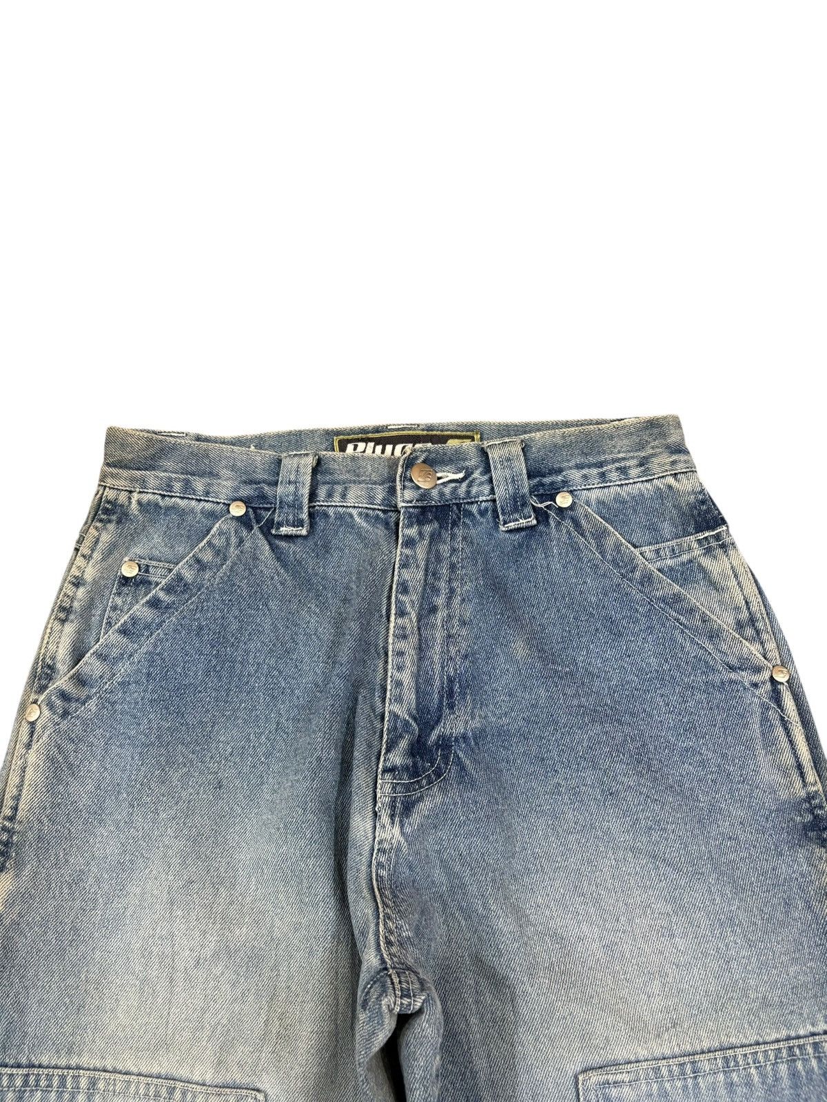 Other Vintage Japanese Double Knee Patches Carpenter Baggy Jeans Size US 26 / EU 42 - 4 Thumbnail