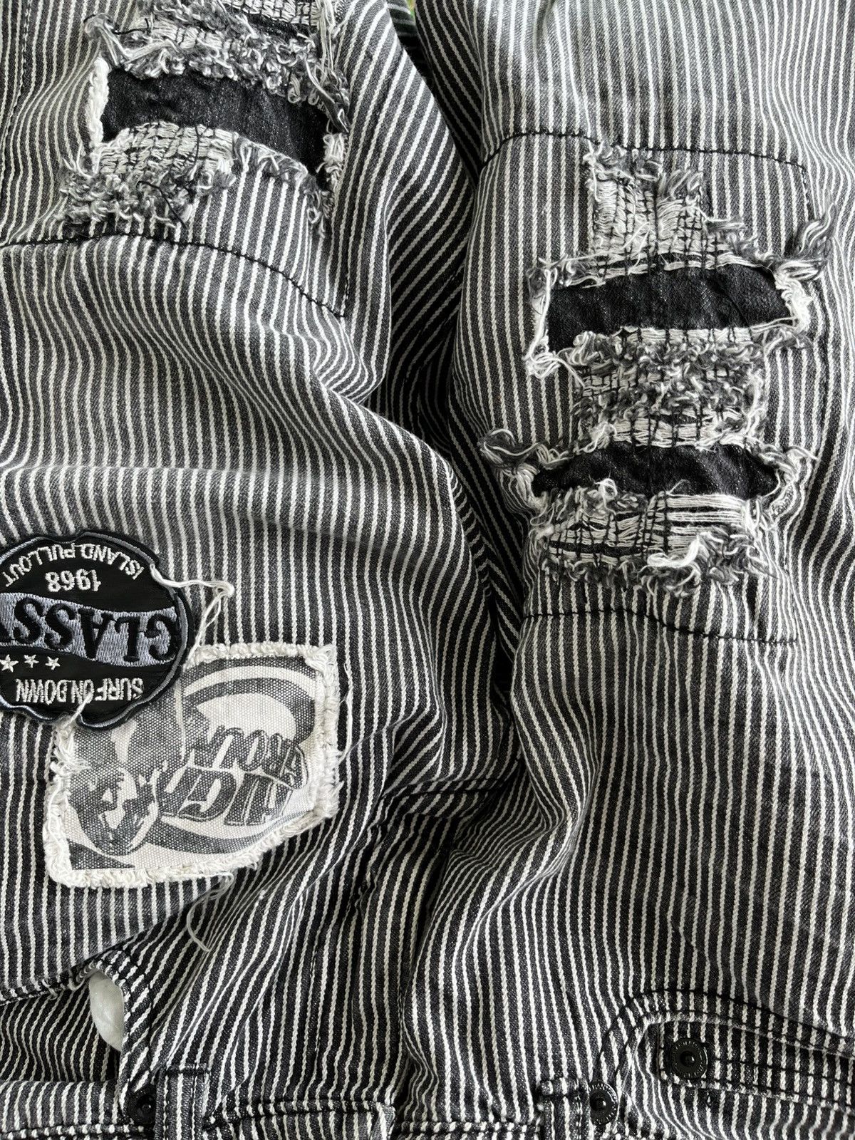 Hysteric Glamour Hysteric glamour style / Striped distressed patchwork Size US 34 / EU 50 - 3 Thumbnail