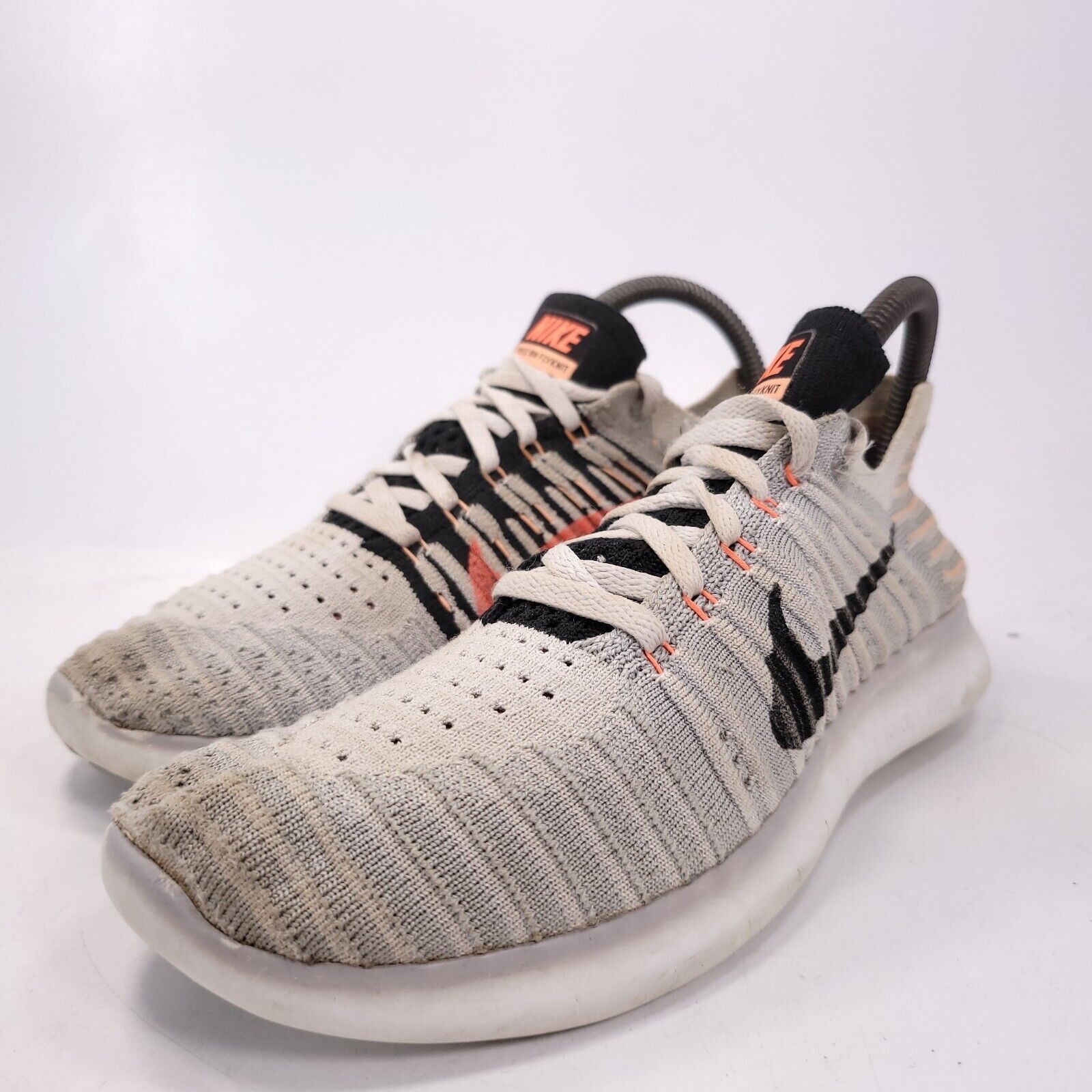Nike Nike Free RN Flyknit Shoe Womens Size 7 831070-005 White Size US 7 / IT 37 - 1 Thumbnail