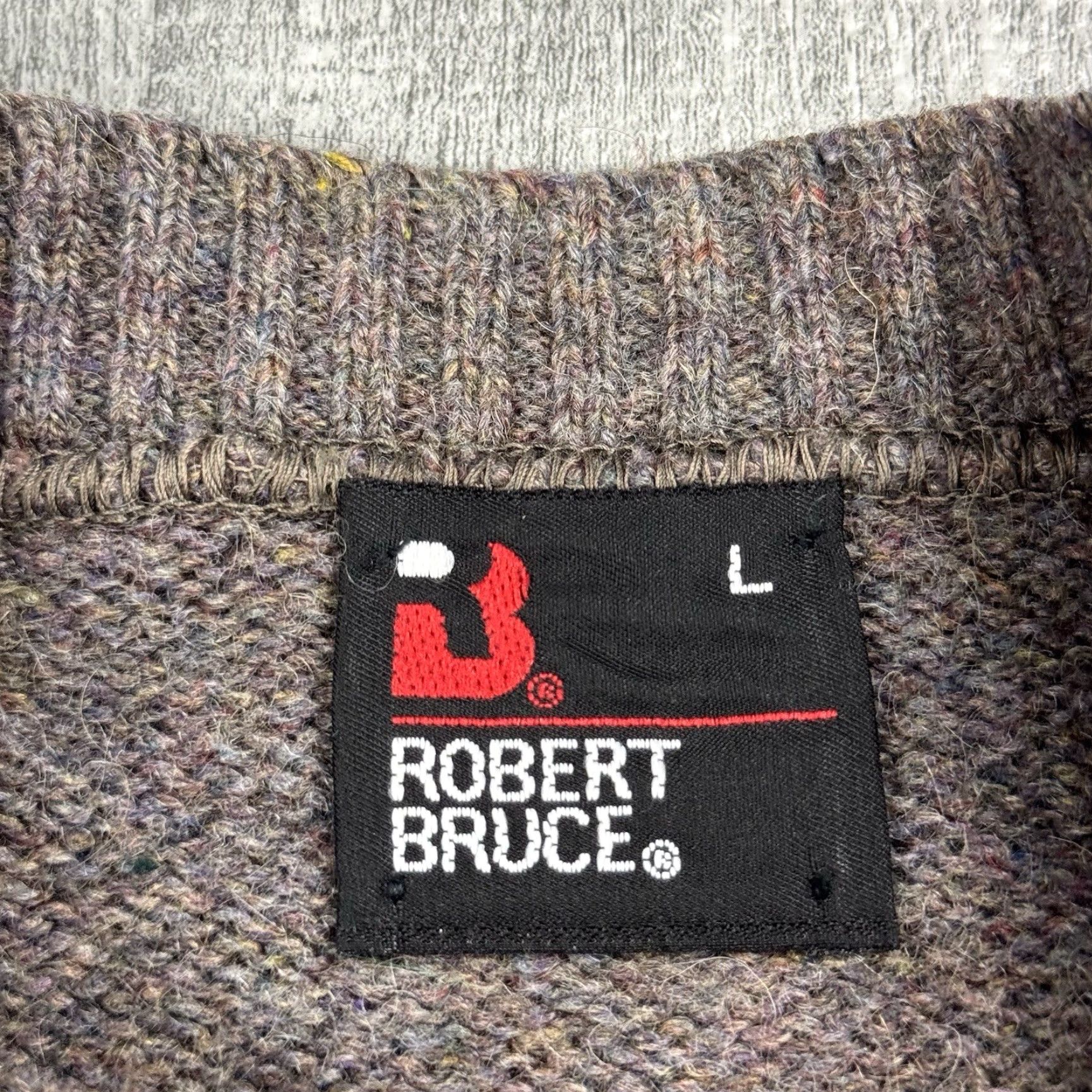 Vintage VINTAGE Robert Bruce Pullover Sweater L Purple Heathered Mohair Cardigan 60s 70s Mens Size US L / EU 52-54 / 3 - 5 Thumbnail