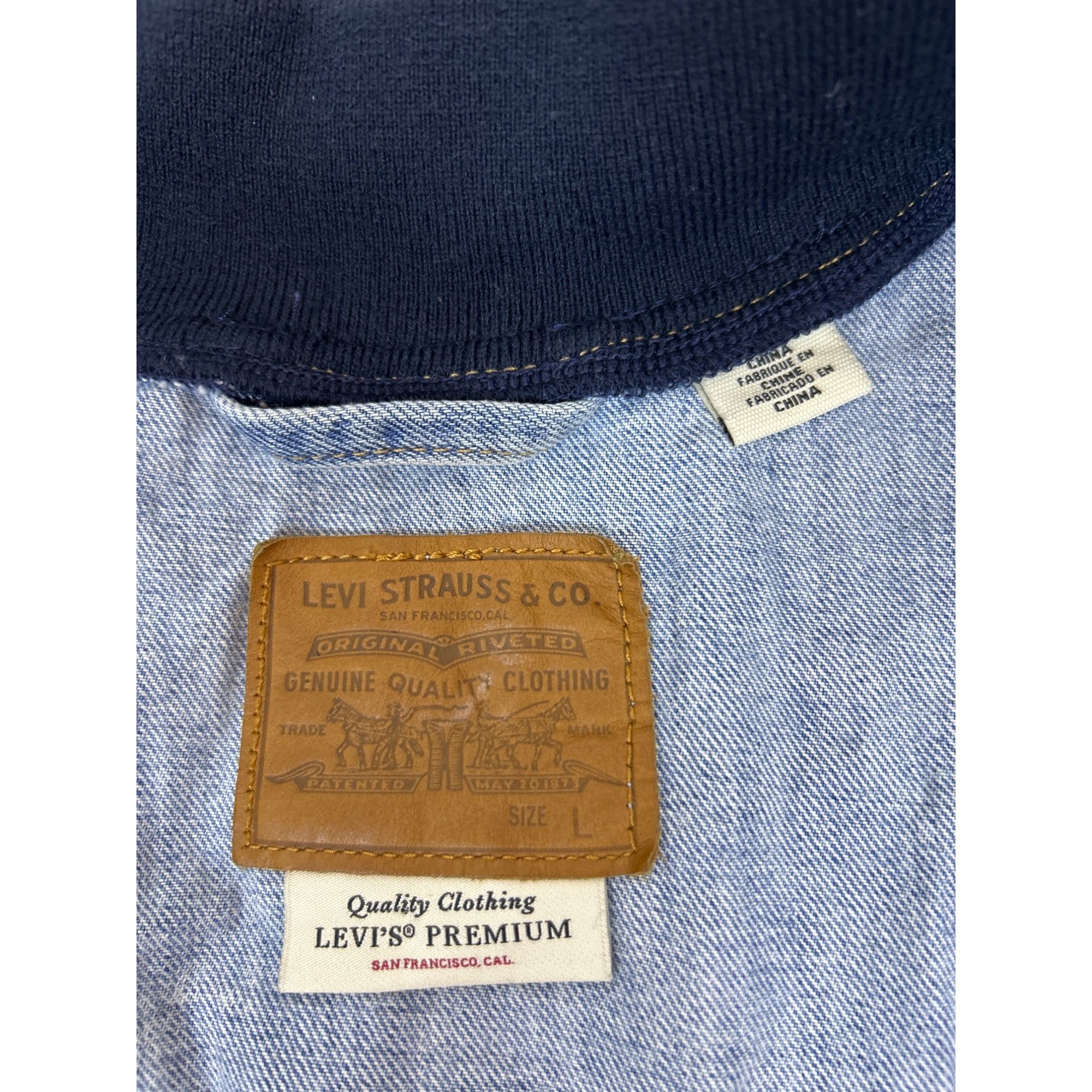 Levi's Levi's Retro 90's Style Denim Trucker Bomber Hybrid Jacket Size L / US 10 / IT 46 - 5 Thumbnail
