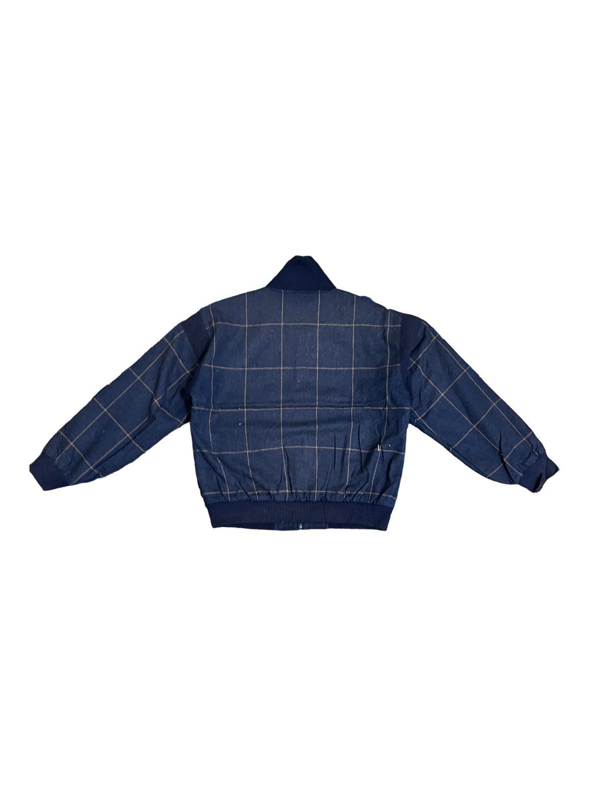 Grand Slam × Japanese Brand Vintage Grand Slam Blue Plaid Checker Quarter Zip Size US L / EU 52-54 / 3 - 7 Thumbnail