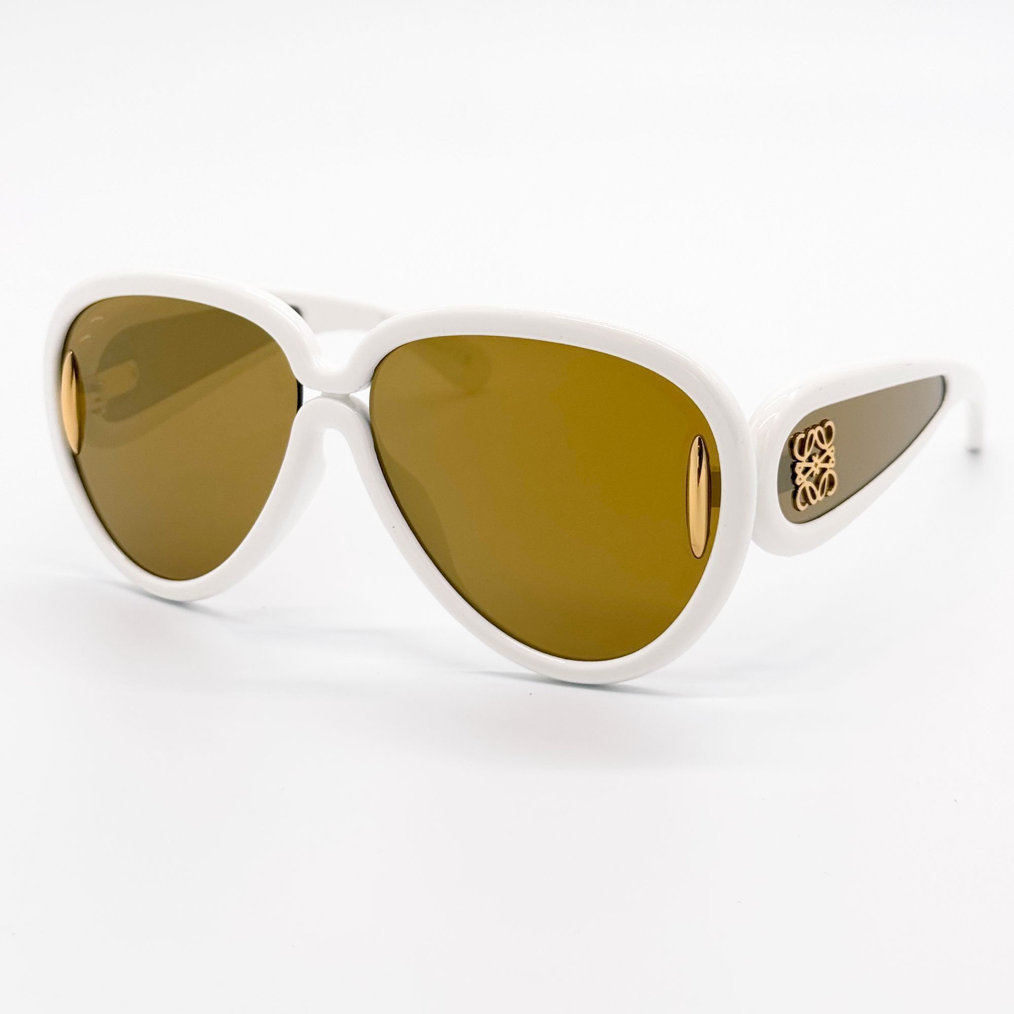 Loewe NEW LOEWE SUNGLASSES LW40132I 25G WHITE UNISEX EYEWEAR LOEWE Size ONE SIZE - 2 Thumbnail