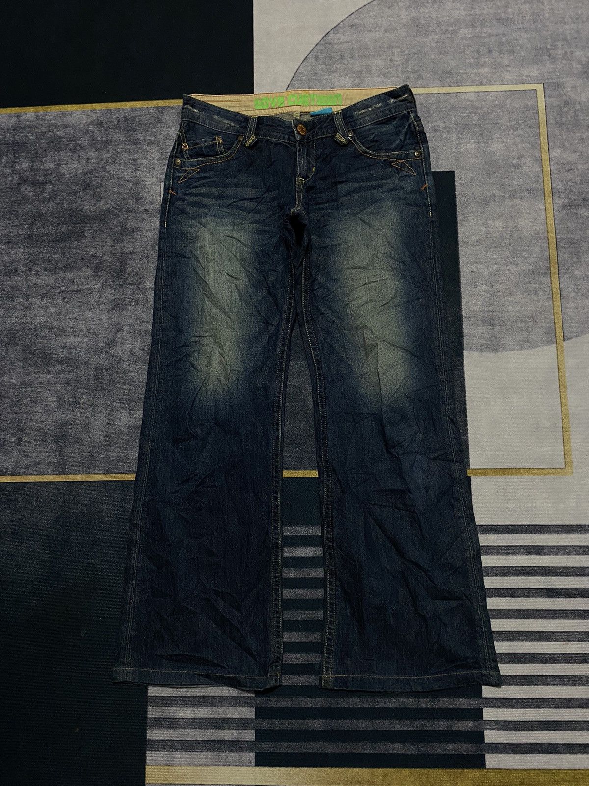 LOVE CUETIEEN BOOT CUT DENIM PANTS
