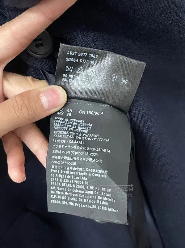 Prada Prada Tailored Dark Blue Long Sleeve Jacket. Size US M / EU 48-50 / 2 - 3 Thumbnail