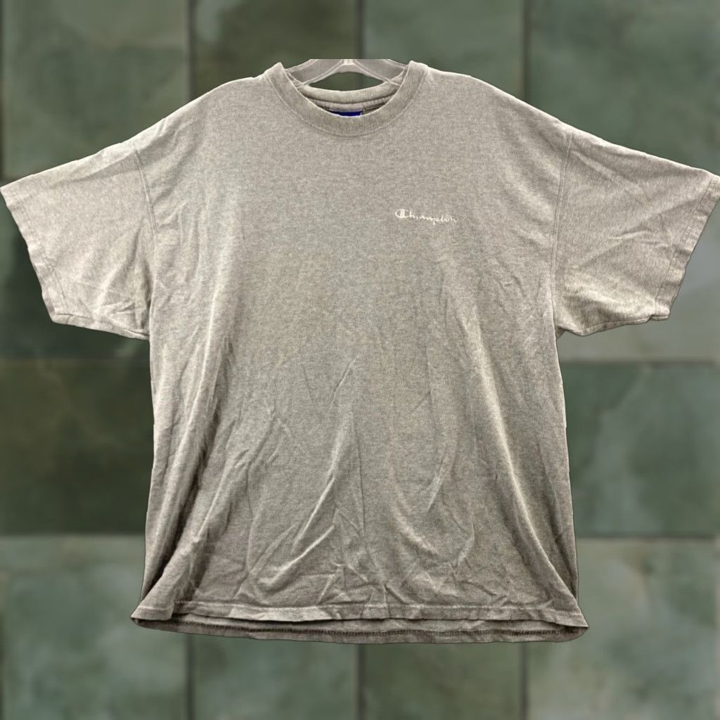 Champion Champion T-Shirt Mens Large Gray Jersey Tee Logo Y2K Sports Crewneck Size US L / EU 52-54 / 3 - 1 Thumbnail