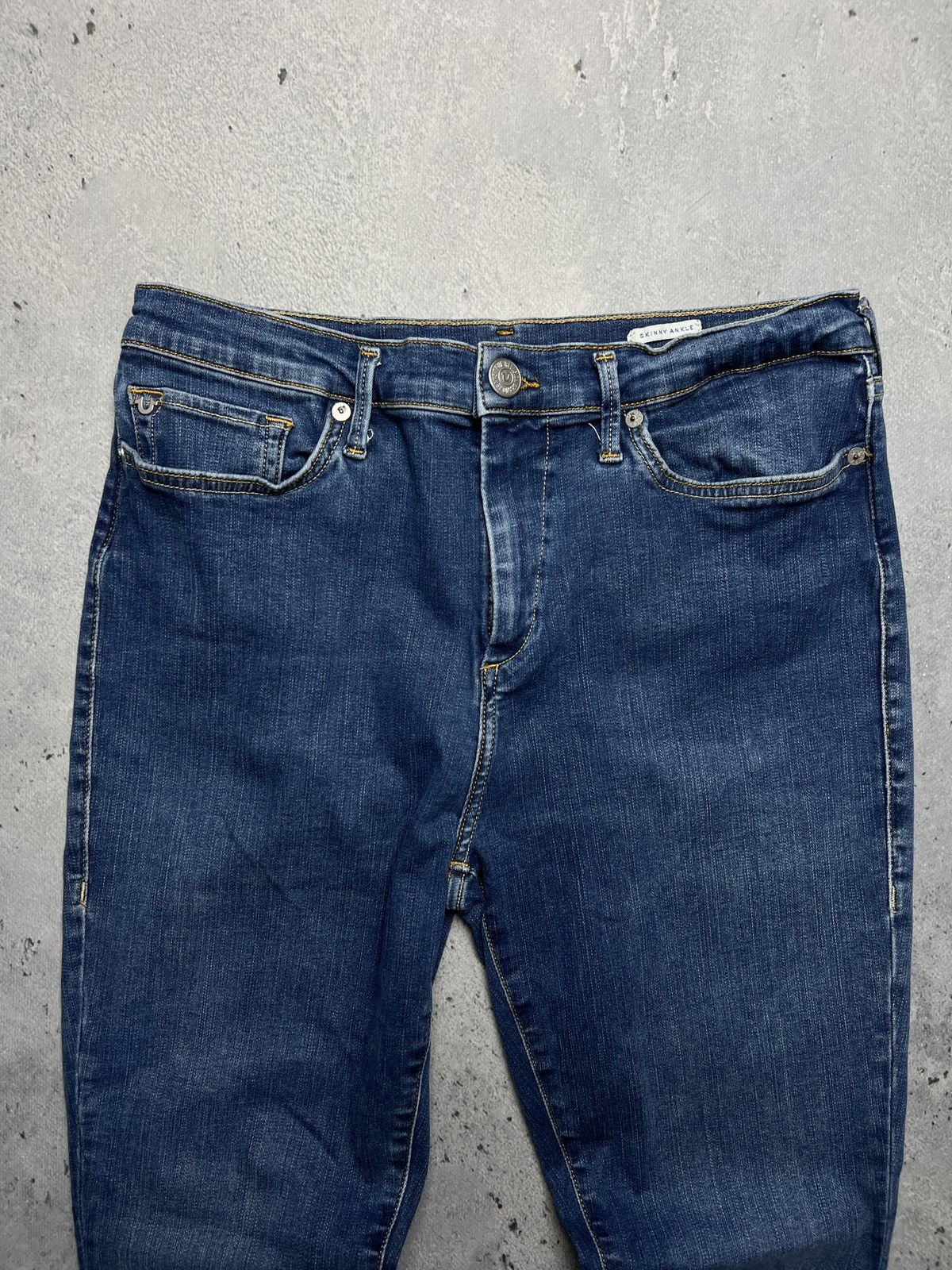 True Religion Vintage True Religion Studded Highrise Halle Denim Jeans y2k Size 31" - 5 Thumbnail