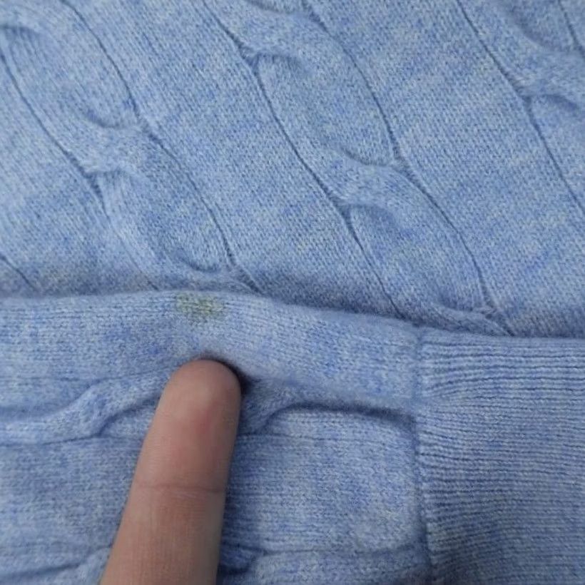 Peter Millar VINTAGE Peter Millar Sweater Mens M Blue Wool Cashmere Cable Knit 1/4 Zip Pullover Golf Size US M / EU 48-50 / 2 - 4 Thumbnail