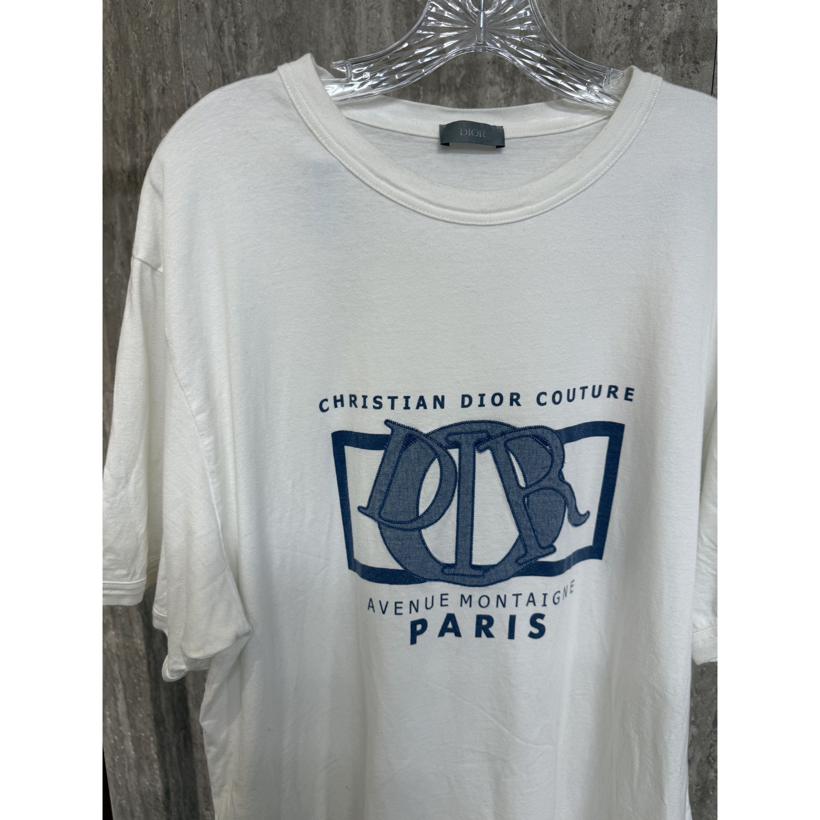 Dior Christian Dior Couture Paris White T-Shirt X3L 100% Cotton Size US XXL / EU 58 / 5 - 5 Thumbnail