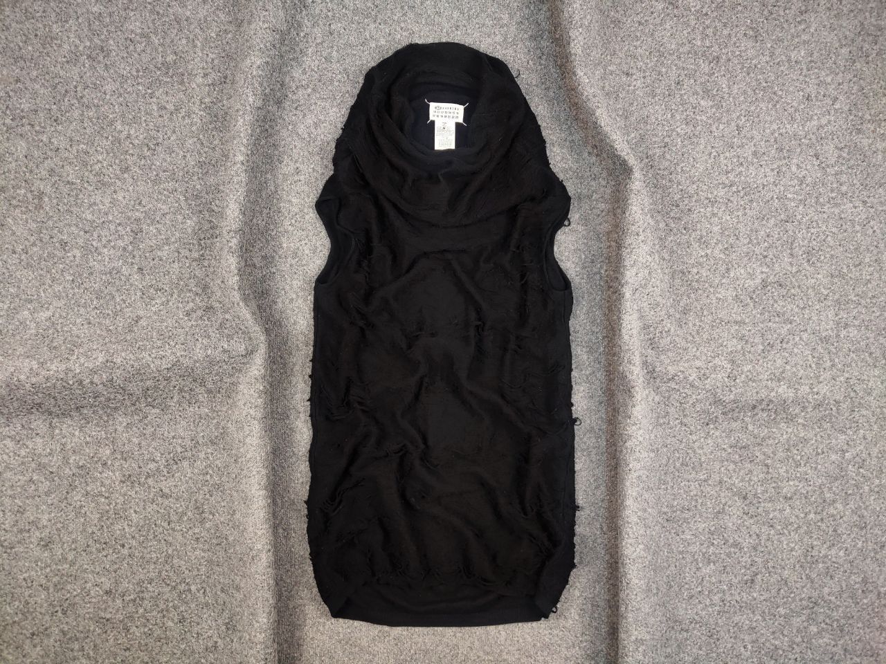 image of Archival Clothing Martin Martin Margiela Sweater Oversized Dress Wool Black, Women's (Size Medium)