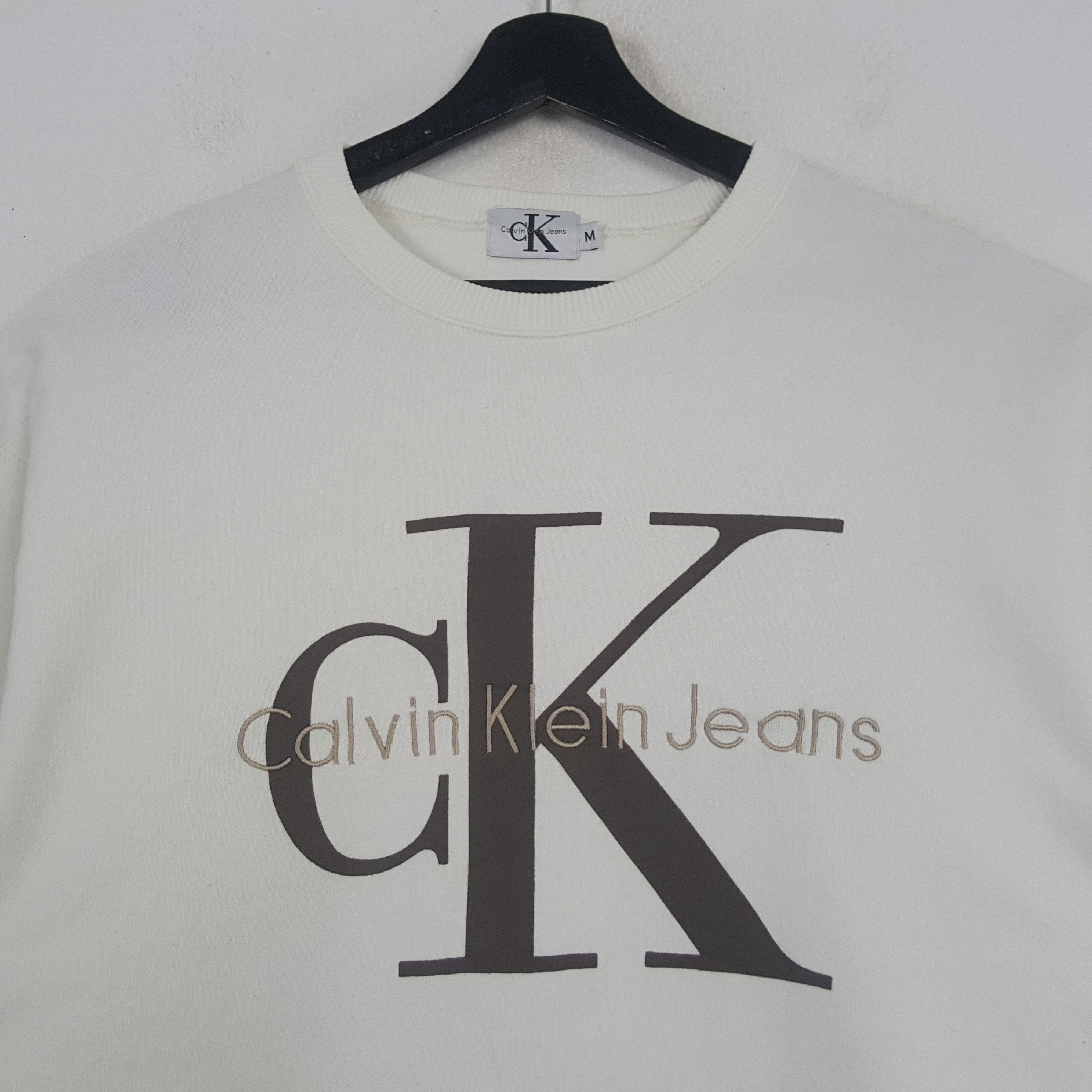 Calvin Klein CALVIN KLEIN Logo Spellout Design Sweatshirt C295N5 Size US M / EU 48-50 / 2 - 2 Thumbnail